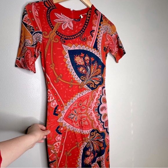 Farm Rio Giannina Knit Midi Dress by Anthropology Size XS - Picture 6 of 12